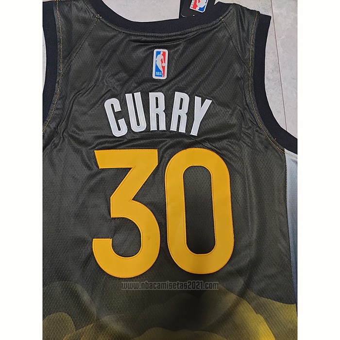 Camiseta Golden State Warriors Stephen Curry #30 Ciudad 2022-23 Negro